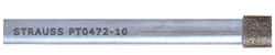 Strauss - 0.157" Head Thickness CBN Grinding Pin - 1/8" Shank Diam x 2" Shank Length, (170 Mesh Grit) - Apex Tool & Supply