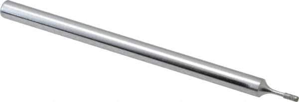 Strauss - Diamond (Abrasive) Grinding Pin - 1/8" Shank Diam x 2" Shank Length, (170 Mesh Grit) - Apex Tool & Supply