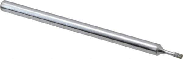 Strauss - Diamond (Abrasive) Grinding Pin - 1/8" Shank Diam x 2" Shank Length, (170 Mesh Grit) - Apex Tool & Supply