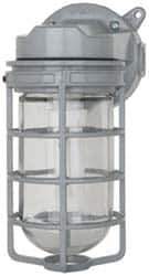 Cooper Crouse-Hinds - 120/277 Volt, 13 & 27 Watt, Fluorescent Hazardous Location Light Fixture - Vaporproof, Corrosion & Heat Resistant, Aluminum Housing, 7" Long x 4-1/4" Wide x 9-1/2" High - Apex Tool & Supply