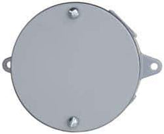 Cooper Crouse-Hinds - Electrical Outlet Box Aluminum Blank Plate - Includes (2) Screws, (4) Closure Plugs, Gasket - Apex Tool & Supply