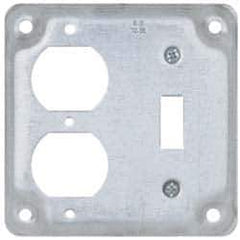 Cooper Crouse-Hinds - Electrical Outlet Box Steel Square Surface Cover - Apex Tool & Supply
