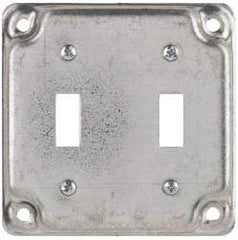 Cooper Crouse-Hinds - Electrical Outlet Box Steel Square Surface Cover - Apex Tool & Supply