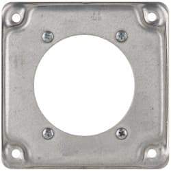 Cooper Crouse-Hinds - Electrical Outlet Box Steel Square Surface Cover - Apex Tool & Supply