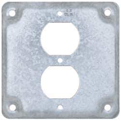 Cooper Crouse-Hinds - Electrical Outlet Box Steel Square Surface Cover - Apex Tool & Supply
