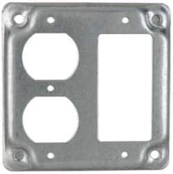 Cooper Crouse-Hinds - Electrical Outlet Box Steel Square Surface Cover - Apex Tool & Supply