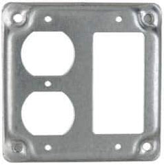 Cooper Crouse-Hinds - Electrical Outlet Box Steel Square Surface Cover - Apex Tool & Supply