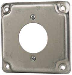 Cooper Crouse-Hinds - Electrical Outlet Box Steel Square Surface Cover - Apex Tool & Supply