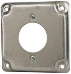 Cooper Crouse-Hinds - Electrical Outlet Box Steel Square Surface Cover - Apex Tool & Supply