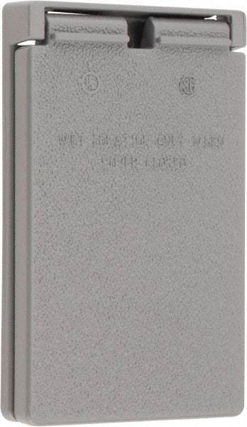 Cooper Crouse-Hinds - Electrical Outlet Box Aluminum Weatherproof Cover - Includes Gasket - Apex Tool & Supply