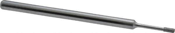 Strauss - 1/8" Head Thickness Diamond (Abrasive) Grinding Pin - 1/8" Shank Diam x 2" Shank Length, (170 Mesh Grit) - Apex Tool & Supply