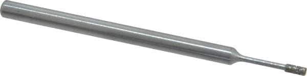 Strauss - 1/8" Head Thickness Diamond (Abrasive) Grinding Pin - 1/8" Shank Diam x 2" Shank Length, Medium Grade, 80 Grit - Apex Tool & Supply