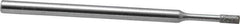 Strauss - 0.157" Head Thickness Diamond (Abrasive) Grinding Pin - 1/8" Shank Diam x 2" Shank Length, Fine Grade, 120 Grit - Apex Tool & Supply
