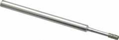 Strauss - 0.157" Head Thickness Diamond (Abrasive) Grinding Pin - 1/8" Shank Diam x 2" Shank Length, Medium Grade, 80 Grit - Apex Tool & Supply