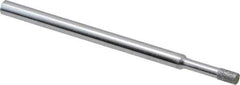 Strauss - 0.157" Head Thickness Diamond (Abrasive) Grinding Pin - 1/8" Shank Diam x 2" Shank Length, (170 Mesh Grit) - Apex Tool & Supply