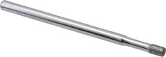 Strauss - 0.11" Head Diam x 0.157" Head Thickness Diamond (Abrasive) Grinding Pin - 1/8" Shank Diam x 2" Shank Length, Fine Grade, 120 Grit - Apex Tool & Supply