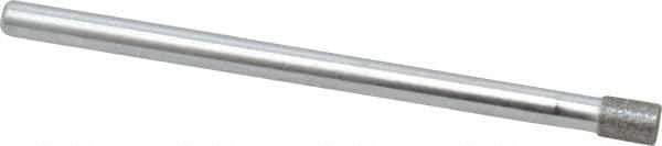 Strauss - 0.14" Head Diam x 0.197" Head Thickness Diamond (Abrasive) Grinding Pin - 1/8" Shank Diam x 2" Shank Length, (170 Mesh Grit) - Apex Tool & Supply