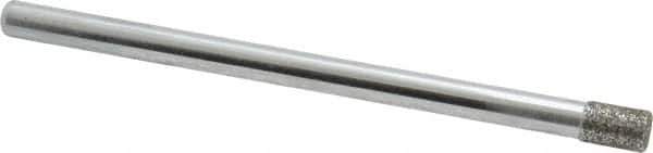 Strauss - 0.14" Head Diam x 0.197" Head Thickness Diamond (Abrasive) Grinding Pin - 1/8" Shank Diam x 2" Shank Length, Medium Grade, 80 Grit - Apex Tool & Supply