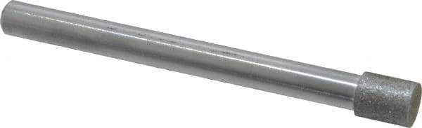 Strauss - 0.315" Head Diam x 3/8" Head Thickness Diamond (Abrasive) Grinding Pin - 1/4" Shank Diam x 3" Shank Length, Very Fine Grade, 170 Grit - Apex Tool & Supply