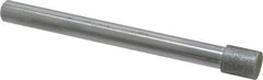 Strauss - 0.315" Head Diam x 3/8" Head Thickness Diamond (Abrasive) Grinding Pin - 1/4" Shank Diam x 3" Shank Length, Very Fine Grade, 170 Grit - Apex Tool & Supply