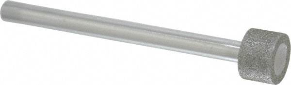 Strauss - 0.591" Head Diam x 0.394" Head Thickness Diamond (Abrasive) Grinding Pin - 1/4" Shank Diam x 3-1/2" Shank Length, (170 Mesh Grit) - Apex Tool & Supply