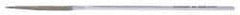 Strauss - 5-1/2" OAL Coarse Half Round Needle Diamond File - 11/64" Wide x 1/16" Thick, 1-5/8 LOC, 181 Grit - Apex Tool & Supply