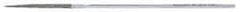 Strauss - 5-1/2" OAL Coarse Barrette Needle Diamond File - 5/32" Wide x 1/16" Thick, 1-5/8 LOC, 181 Grit - Apex Tool & Supply