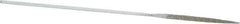 Strauss - 5-1/2" OAL Coarse Three Square Needle Diamond File - 1/8" Wide x 1/8" Thick, 1-5/8 LOC, 181 Grit - Apex Tool & Supply