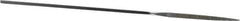 Strauss - 5-1/2" OAL Medium Three Square Needle Diamond File - 1/8" Wide x 1/8" Thick, 1-5/8 LOC, 126 Grit - Apex Tool & Supply