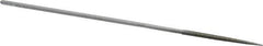 Strauss - 5-1/2" OAL Medium Square Needle Diamond File - 5/64" Wide x 5/64" Thick, 1-5/8 LOC, 126 Grit - Apex Tool & Supply