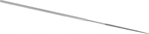 Strauss - 5-1/2" OAL Fine Round Needle Diamond File - 1/16" Wide x 1/16" Thick, 1-5/8 LOC, 91 Grit - Apex Tool & Supply