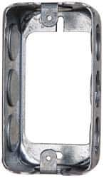 Cooper Crouse-Hinds - 1 Gang, (8) 1/2" Knockouts, Steel Rectangle Wall Box - 4" Overall Height x 2-1/8" Overall Width x 1-1/2" Overall Depth - Apex Tool & Supply