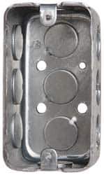 Cooper Crouse-Hinds - 1 Gang, (11) 1/2" Knockouts, Steel Rectangle Wall Box - 4" Overall Height x 2-1/8" Overall Width x 1-7/8" Overall Depth - Apex Tool & Supply