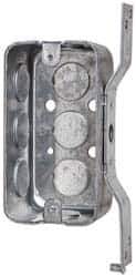 Cooper Crouse-Hinds - 1 Gang, (8) 1/2" Knockouts, Steel Rectangle Wall Box - 4" Overall Height x 2-1/8" Overall Width x 1-7/8" Overall Depth - Apex Tool & Supply