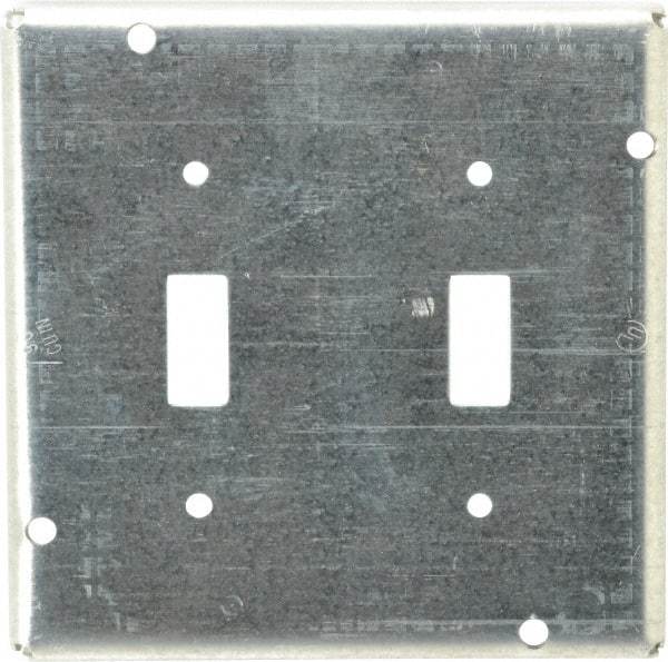 Cooper Crouse-Hinds - Electrical Outlet Box Steel Square Surface Cover - Apex Tool & Supply