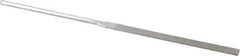 Strauss - 5-1/2" OAL Fine Equalling Needle Diamond File - 15/64" Wide x 1/16" Thick, 2-3/4 LOC, 91 Grit - Apex Tool & Supply
