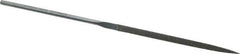 Strauss - 5-1/2" OAL Fine Three Square Needle Diamond File - 9/64" Wide x 9/64" Thick, 2-3/4 LOC, 91 Grit - Apex Tool & Supply