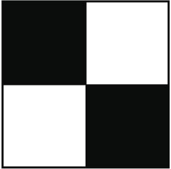 NMC - Black & White Checkered Vinyl Tape - 2" Wide x 108' Long x 0.002" Thick, General Traffic - Apex Tool & Supply