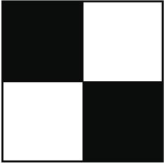 NMC - Black & White Checkered Vinyl Tape - 2" Wide x 108' Long x 0.002" Thick, General Traffic - Apex Tool & Supply
