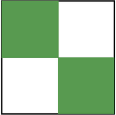NMC - Green & White Checkered Vinyl Tape - 2" Wide x 108' Long x 0.002" Thick, General Traffic - Apex Tool & Supply