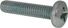 Value Collection - 5/16-18 UNC, 1-1/2" Length Under Head Phillips Drive Machine Screw - Pan Head, Grade 2 Steel, Zinc-Plated Finish, Without Washer - Apex Tool & Supply
