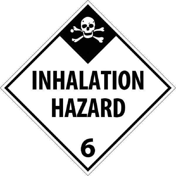 NMC - 10-3/4" Wide x 10-3/4" High, Rigid Plastic Placard - Black on White, UV Resistant, Chemical Resistant, Graffiti Proof - Apex Tool & Supply