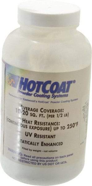 Made in USA - 8 oz White Paint Powder Coating - Polyurethane, 10 Sq Ft Coverage - Apex Tool & Supply