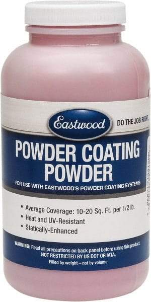 Made in USA - 8 oz Bright Red Paint Powder Coating - Polyurethane, 10 Sq Ft Coverage - Apex Tool & Supply
