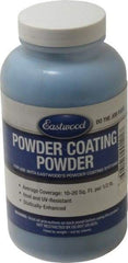 Made in USA - 8 oz Dark Blue (Ford) Paint Powder Coating - Polyurethane, 10 Sq Ft Coverage - Apex Tool & Supply