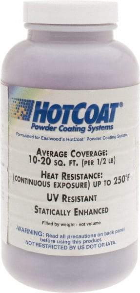 Made in USA - 8 oz Dark Purple Paint Powder Coating - Polyurethane, 10 Sq Ft Coverage - Apex Tool & Supply