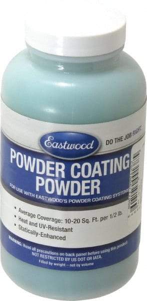 Made in USA - 8 oz Dark Green Paint Powder Coating - Polyurethane, 10 Sq Ft Coverage - Apex Tool & Supply