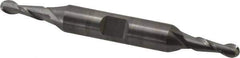 Atrax - 3/16" Diam, 1/2" LOC, 2 Flute Solid Carbide Ball End Mill - Uncoated, Double End, 3" OAL, 3/8" Shank Diam - Apex Tool & Supply