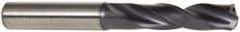 Kennametal - 7/16" 140° Spiral Flute Solid Carbide Screw Machine Drill Bit - Multilayer TiAlN Finish, Right Hand Cut, 2.1654" Flute Length, 4.0157" OAL, Standard Point, Straight Shank, Through Coolant - Apex Tool & Supply