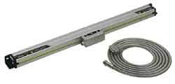 Mitutoyo - 8" Max Measuring Range, 1 µm Resolution, 15" Scale Length, Electromagnetic DRO Linear Scale - 5 µm Accuracy, IP67, 3,500' Cable Length, 0 to 45°C, Series AT715 - Apex Tool & Supply
